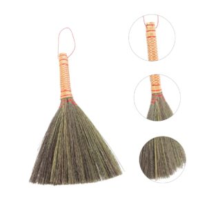 Healeved Computer Duster Sorghum Grass Desk Cleaning Broom Small Cleaning Broom Natural Whisk Broom