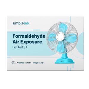 formaldehyde air exposure test by simplelab | indoor air quality test for home, testing formaldehyde | laboratory test kit | at home air test | test hvac systems and monitor your indoor air quality