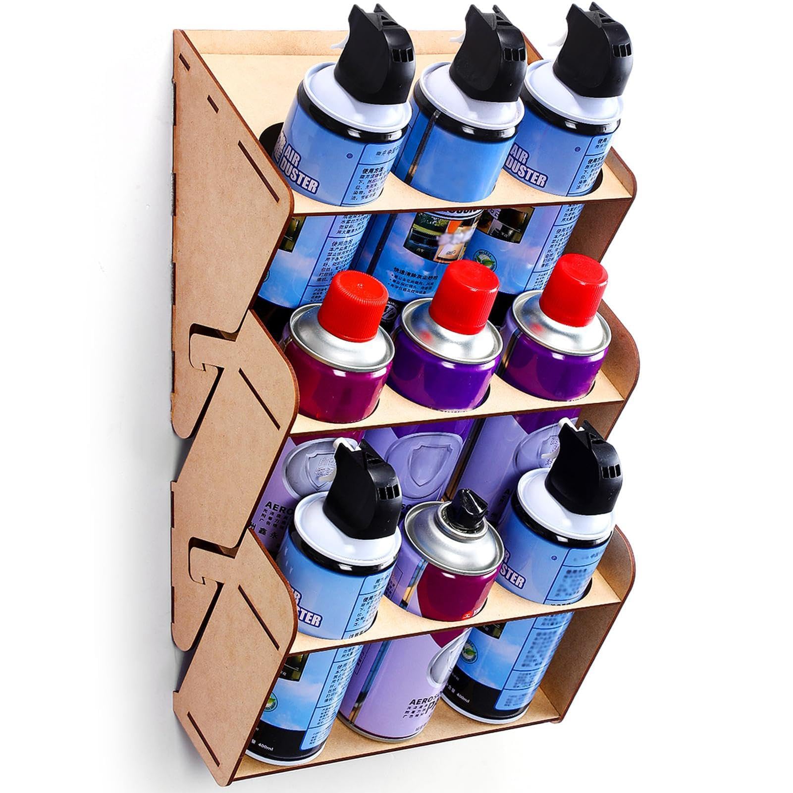 Paint Rack OrganizerS | Wall Mounted Spray Paint Rack Paint Bottle Organizer,9-Can Paint Can Holder Spray Paint Holder for Aerosol Cans Tools Car Care Products