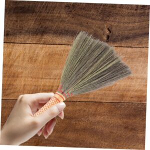 Healeved Computer Duster Sorghum Grass Desk Cleaning Broom Small Cleaning Broom Natural Whisk Broom