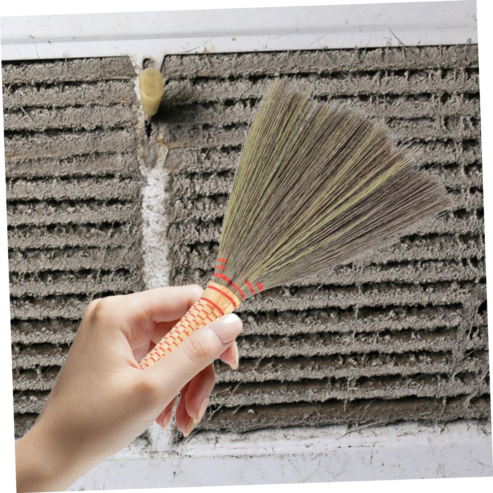 Healeved Computer Duster Sorghum Grass Desk Cleaning Broom Small Cleaning Broom Natural Whisk Broom