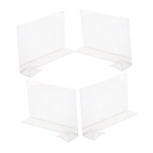 togeval 4pcs partition plate clear shelf closet shelves separators shelf dividers closet partition separator storage bookshelf drawer organizer adjustable cabinet shelf pp transparent