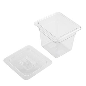 DONGhREE Food Pans with Lids Wide Practicability 8 Packaged for Hotels Fast Food Restaurants