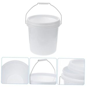 SOESFOUFU Plastic Bucket White Pails with Lid Water Pail Container Industrial Storage Bucket Scientific Bucket Heavy Duty Bucket Paint Buckets Empty Paint Cans Puke Bucket Paint Pail