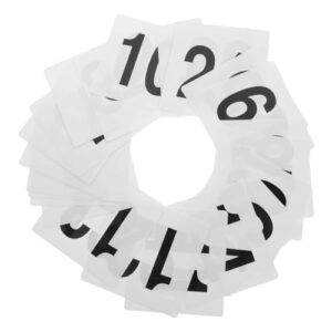 hawillosch 25pcs table number plate name place cards wedding place cards seat card wedding ceremony decorations restaurant table cards table cards 1-25 tabletop numbers seat number signs pvc