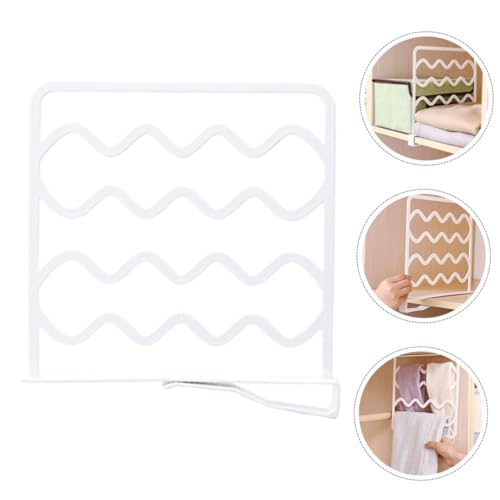 ifundom 10pcs Closet Shelf Dividers Wardrobe Shelf Dividers for Clothes and Bags Adjustable Closet Separator for Closet Organization and Storage