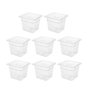 donghree food pans with lids wide practicability 8 packaged for hotels fast food restaurants