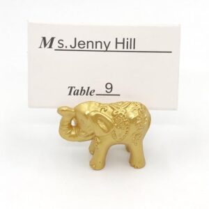 Pack Of 10 Gold Resin Table Number Stands Convenient Gold Place Cards Holders For Special Event Tablescape