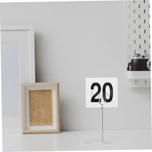 HAWILLOSCH 25pcs Table Number Plate Name Place Cards Wedding Place Cards Seat Card Wedding Ceremony Decorations Restaurant Table Cards Table Cards 1-25 Tabletop Numbers Seat Number Signs Pvc