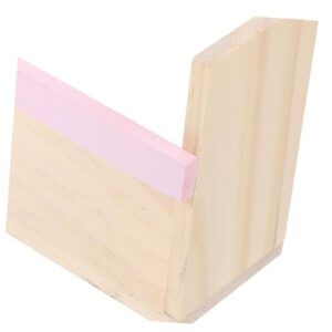 OSOLADY Wall-Mounted Floating Shelf Pink Wood Floating Shelves for Wall Decor Wall Holder Storage Holder