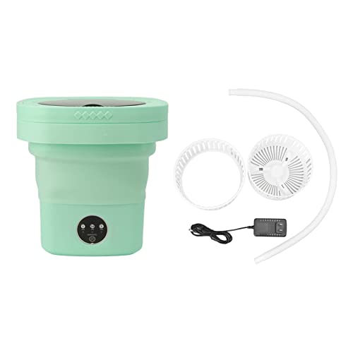 Portable Washers, Mini Foldable Washing Machine Automatic Deep Wash and Spin Dry Washer with Soft Drying Function for Home, Dorm, Travel Use (US Plug)