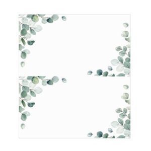 Pack Of 100 Elegant Wildflower Place Cards Table Setting Card Elegant Seating Cards For Weddings And Special Event