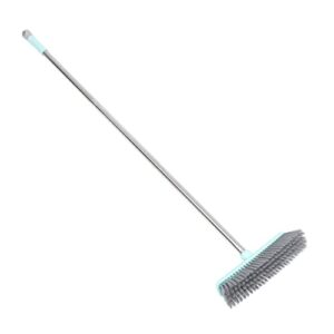 gogogmee 1pc cleaning floor brush rug for carpet kitchen scrubbing cleaning brush bathtub cleaning brush floor dusting brush broom brush mist cleaner green abs