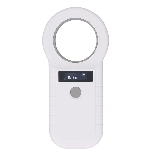 Pet Chip Scanner, Microchip Cat Feeder Microchip Scanner with Dual Frequency Chip Portable Pet Tag Reader, Rechargeable Animal Tag Scanner, Pet Microchip Tag Reader for Pet