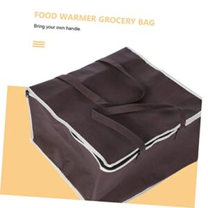 Hoement Cake Packing Bag Insulated Groceries Bag Grocery Shopping Bags for Groceries Tote Lunch Bag Insulated Bag Lunch Bag Insulated Pizza Bags for Food Deliveries Coffee Non-Woven Fabric