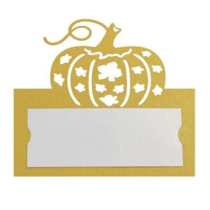 50pcs Festival Pumpkin Place Cards Thanksgiving Dinner Pumpkin Place Cards For Enhancing Holiday Table Decors