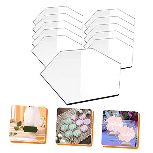 LALADEFIEE 20pcs Transparent Seat Card Wedding Decoration Wedding Place Cards Coffee Bar Sign Coffee Signs for Coffee Bar Table Numbers for Wedding Reception Wedding Sign Blank Cards Acrylic