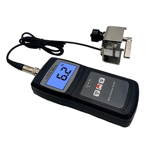 Belt Tension Meter, Ribbon Filamentous Tension Detection, with Sound and Light Alarm, USB Data Output, Tension Range 0-750N, for Multi-Ribbed V- and Synchronous Belts