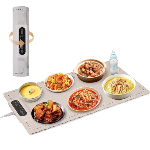 Temp Master Adjustable Warming Tray, Temp Master Warming Tray, Temp Master Warming Mat, Electric Warming Pads for Food(23.6 * 14.9in