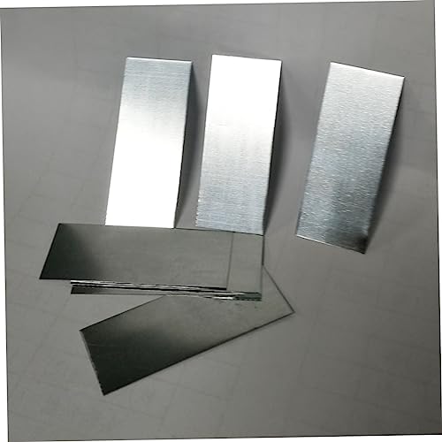 BCOATH 2 Pcs Zinc Electrode Strip Zinc Electrodes Fruit Tester Plate Material Fruit Electrode Zinc Strip Material Experimental Device Zinc Strip Electrode Battery Tester Zinc Plate Silver