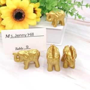 Pack Of 10 Gold Resin Table Number Stands Convenient Gold Place Cards Holders For Special Event Tablescape