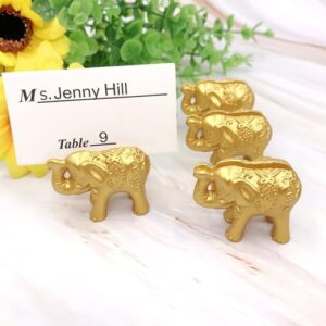 Pack Of 10 Gold Resin Table Number Stands Convenient Gold Place Cards Holders For Special Event Tablescape