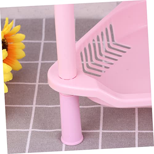 MUSISALY 3 Pink Corner Shelf Organizer Storage Shelf Rack Bathroom Shelves Desk Stand Rack