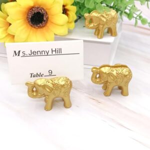 Pack Of 10 Gold Resin Table Number Stands Convenient Gold Place Cards Holders For Special Event Tablescape