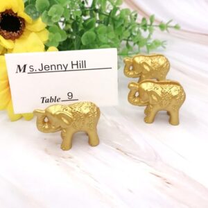 Pack Of 10 Gold Resin Table Number Stands Convenient Gold Place Cards Holders For Special Event Tablescape