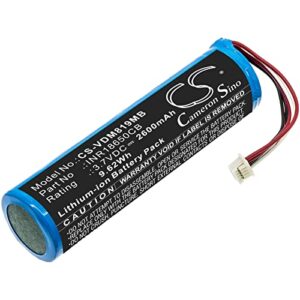 cs replacement battery for vtech vm819 inr18650cb 2600mah / 9.62wh barcode scanner