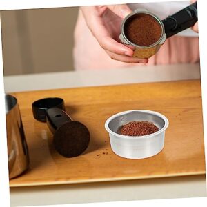 PRETYZOOM Coffee Filter Espresso Making Filter Espresso Basket for Coffee Espresso Filter Basket Kitchen Drain Basket Coffee Espresso Coffee Maker Espresso Tea Filters Stainless Steel Silver