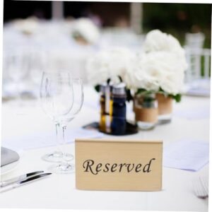 VOSAREA 4sets Table Booked Reserved Signs for Tables Meeting Banquet Reserved Signs Ceremony Reception Reserved Signs Table Card Holder Table Number Holders Tents Golden Stainless 4pcs*4