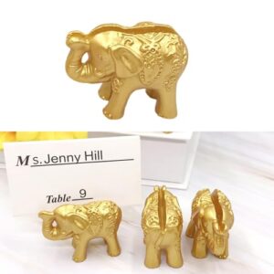 Pack Of 10 Gold Resin Table Number Stands Convenient Gold Place Cards Holders For Special Event Tablescape