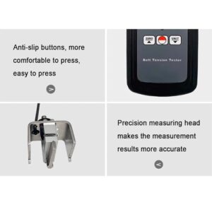 Belt Tension Meter, Ribbon Filamentous Tension Detection, with Sound and Light Alarm, USB Data Output, Tension Range 0-750N, for Multi-Ribbed V- and Synchronous Belts