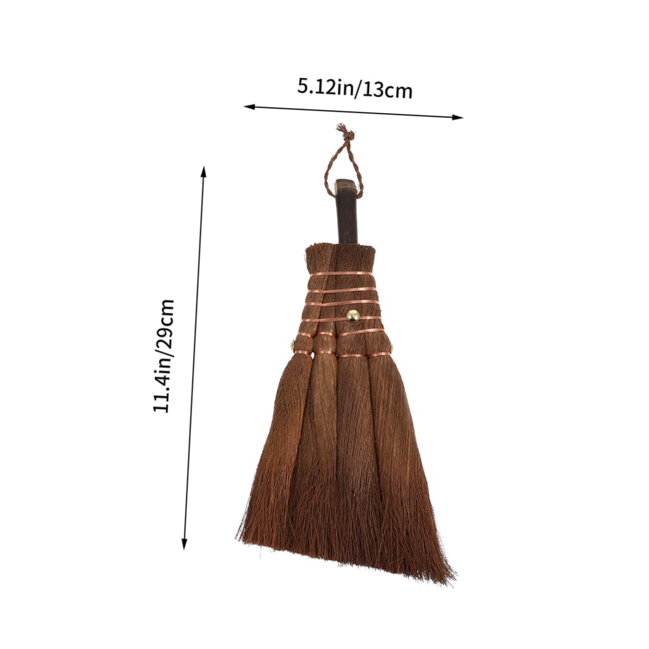 Levemolo 2pcs Small Broom Straw Broom Hand Sweeper Brush Desk Dust Broom Small Cleaning Broom Small Whisk Broom Household Cleaning Tool Sweeper Broom Desk Cleaning Broom Light Brown Wood