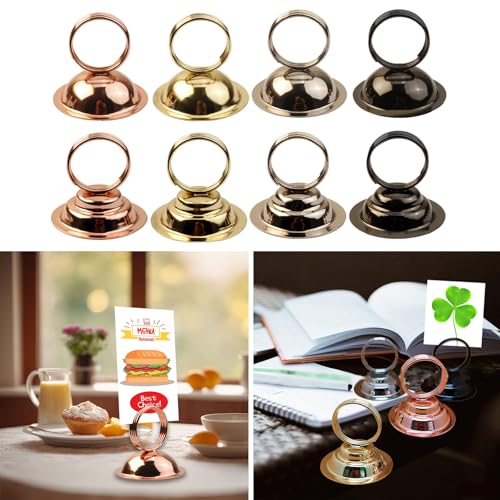 Elegant Metal Table Number Holders Unqiue Stand Rack Practical Wire Picture Holders For Tabletop Use In Event