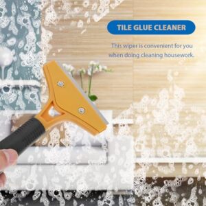 Levemolo 1pc Plastic Tile Cleaning Scraper Steel Glass Scraper Tool Cleaning Tool Glass Scraper