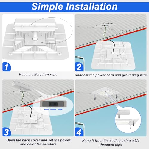 180W LED Canopy Gas Station Light, 5700K Surface Mount LED Carport Ceiling Light (700W HID/HPS Replacement) 25200LM Commercial Canopy Ceiling Lighting, IP65 Waterproof 120-277V DLC UL Listed