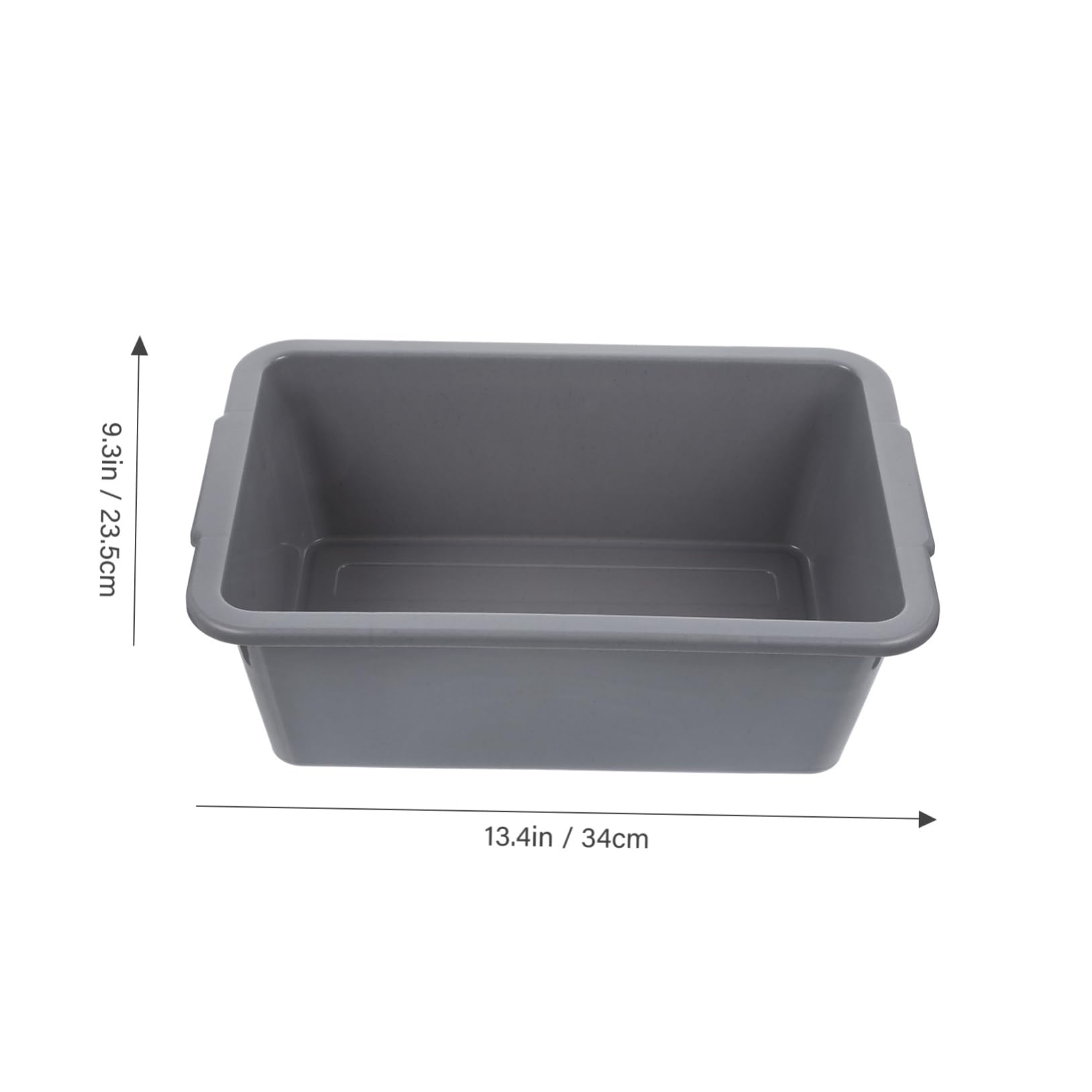 Hohopeti Washing Basin Tub Foot Soak Tub Bins Commercial Tote Tub for Home Bus Tubs Wash Basin Tub Bucket Dish Washing Tub Rectangular Basket Collapsable Utility Tote Pan Plastic Grey