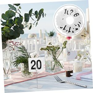 HAWILLOSCH 25pcs Table Number Plate Name Place Cards Wedding Place Cards Seat Card Wedding Ceremony Decorations Restaurant Table Cards Table Cards 1-25 Tabletop Numbers Seat Number Signs Pvc