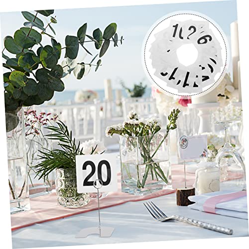 HAWILLOSCH 25pcs Table Number Plate Name Place Cards Wedding Place Cards Seat Card Wedding Ceremony Decorations Restaurant Table Cards Table Cards 1-25 Tabletop Numbers Seat Number Signs Pvc