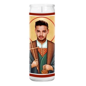 liam celebrity prayer candle - celeb saint direction candle - novelty votive candles - handmade in usa - celeb novelty pop music one gift rip