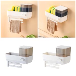 ZIRANU Adjustable Sink Organiser Storage Rack for Dishwashing Liquid and Hand Soap Hygienic Tool Holder for Bathroom