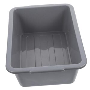 hohopeti washing basin tub foot soak tub bins commercial tote tub for home bus tubs wash basin tub bucket dish washing tub rectangular basket collapsable utility tote pan plastic grey