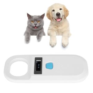 Pet Microchip Scanner, Animal Microchip Reader Pet Chip Scanner Data Storage Microchip Reader Rechargeable Pet Dog Chip Scanner for Dog Animal Poultry Cat Management