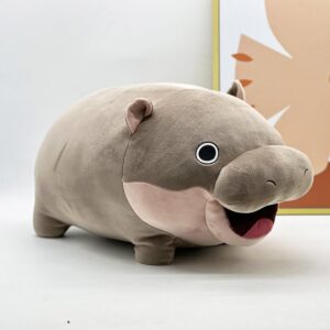 Moo Deng Hippo Plush, 2024 Pygmy Hippo Plush Moo Den, Plush Toys Cute Pygmy Hippo Plushie Toy, Soft Hippopotamus Stuffed Animal Pillow, Suitable for Home Sofa (Small 8.7in/0.22lbs)