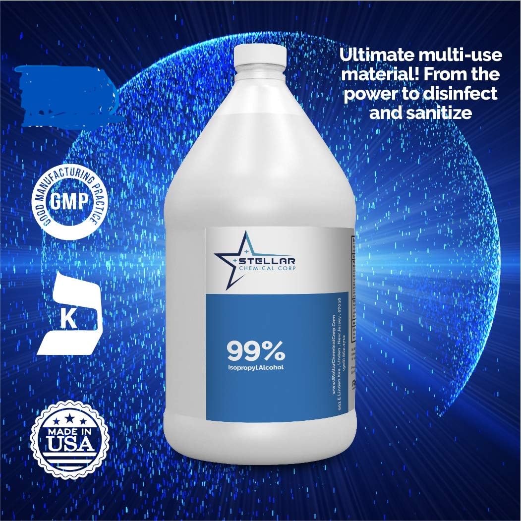 Stellar Chemical Isopropyl Alcohol (IPA) 99% Purity | | Made in USA | 1 Gallon