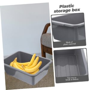 Hohopeti Washing Basin Tub Foot Soak Tub Bins Commercial Tote Tub for Home Bus Tubs Wash Basin Tub Bucket Dish Washing Tub Rectangular Basket Collapsable Utility Tote Pan Plastic Grey