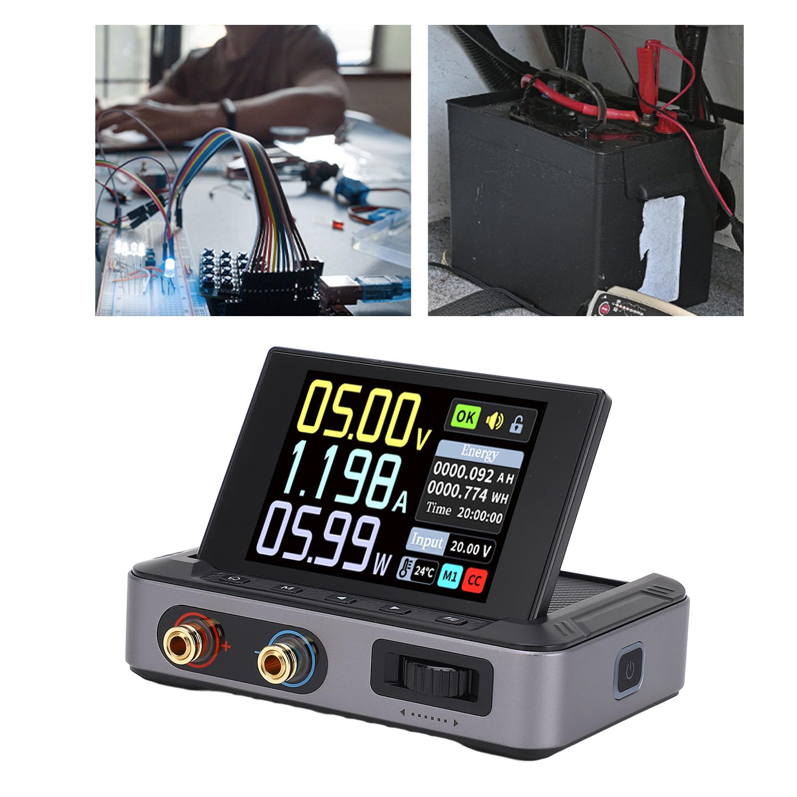 DC Power Supply, Adjustable Digital Display Portable Switching Power Supply Regulator 30V 5A Output,for CNC Machining with HD IPS Color Screen (US Plug)