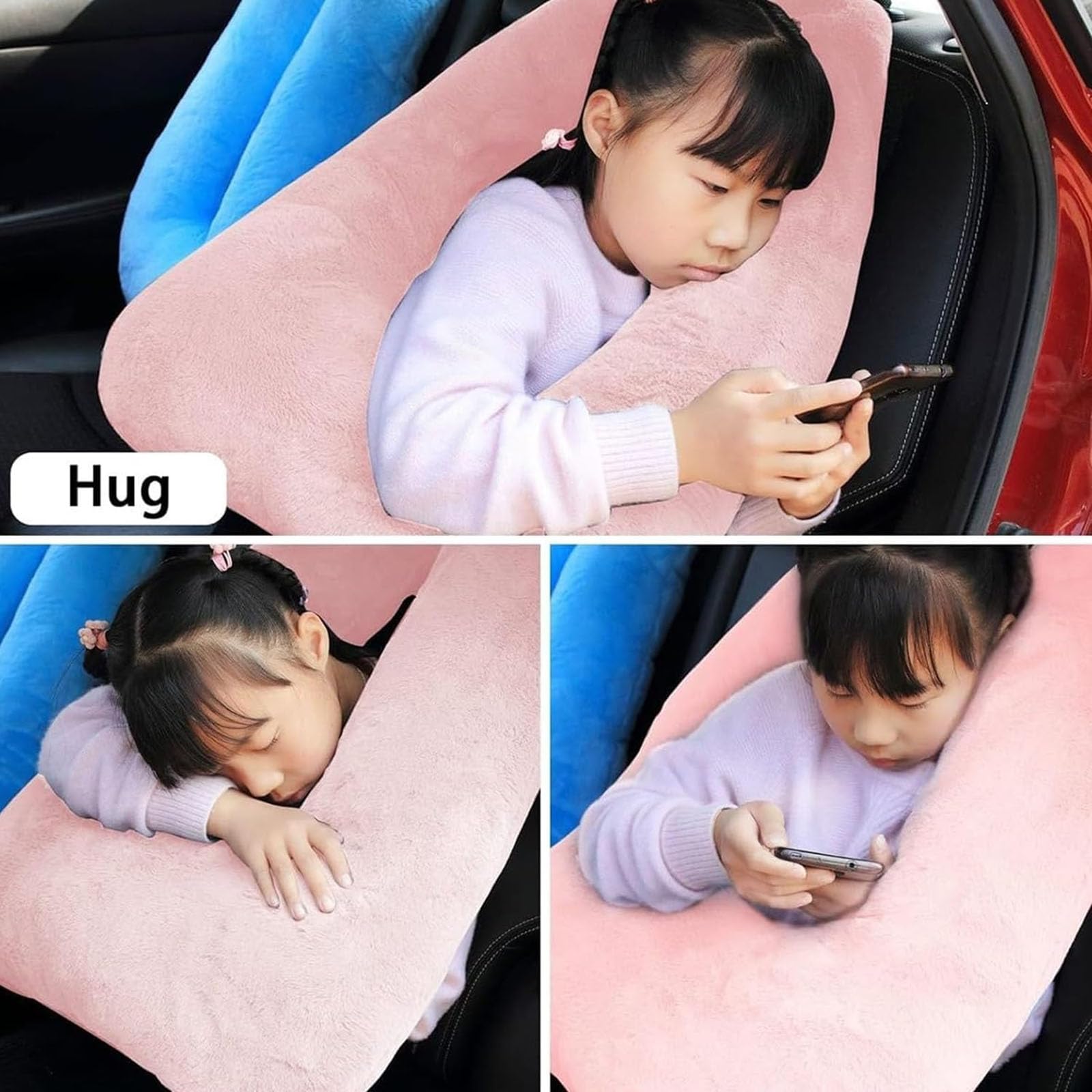 Traveling Car Pillow for Kids, Roadtrip Pillow for Kids, Car Traveling Pillow for Kids, Kids Traveling Car Pillow, Neck Pillow for Traveling Car Pillows, Carseat Pillow for Long Trip Adult (C)